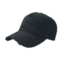 ATLANTIS Cargo Weathered Visor 5 Panel Cap (Pack Of 2) (Black)