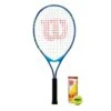 Wilson US Open 25" Junior Tennis Racket + 3 Tennis Balls