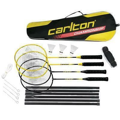 Carlton Tournament Blue/Red 4 Player Badminton Set With Net & Shuttles - Image 2