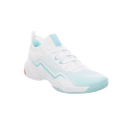 WOMEN BADMINTON SHOES BS 900 ULTRA LITE WHITE TURQUOISE
