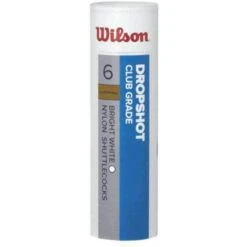 WILSON DROPSHOP SHUTTLECOCKS (TUBE OF 6) WHITE