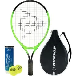 Dunlop Nitro Junior 19" Tennis Racket & 3 Tennis Balls