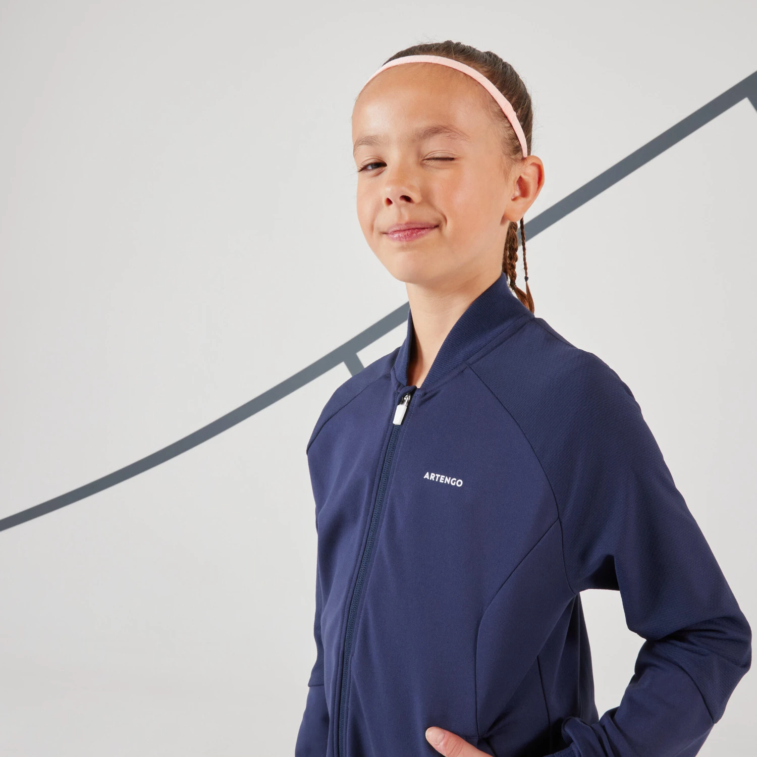 Artengo Girls' Tennis Jacket TJK500 - Image 4