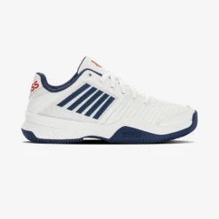 K-Swiss Men's Clay Court Tennis Shoes Court Express - White/Blue