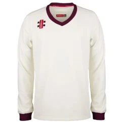 Adults Unisex Pro Performance Sweater (Maroon/Ivory)