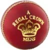 Crown Cricket Ball (Red/Gold)