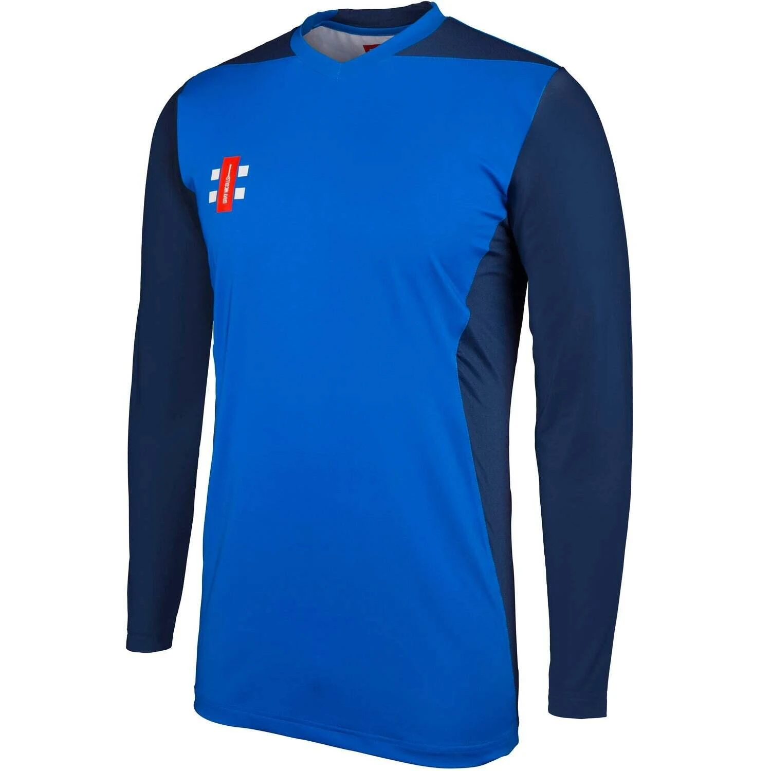 Pro Performance T20 L/S Playing Shirt,Royal/Navy,Junior - Image 3