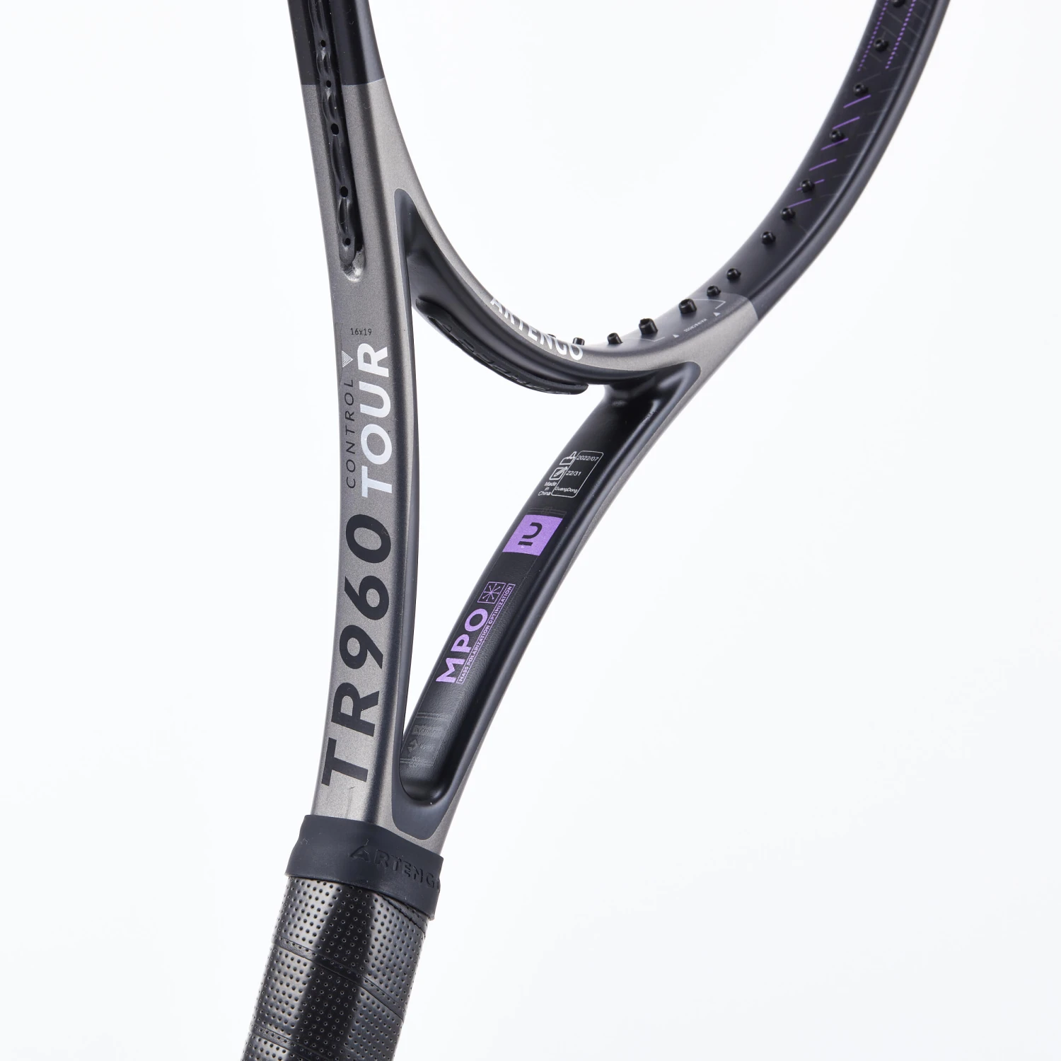 Artengo Adult Tennis Racket Control Tour TR960 16x19 Unstrung - Image 4