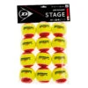 Dunlop Stage 3 Mini Tennis Balls (Pack Of 12) (Red/Yellow)