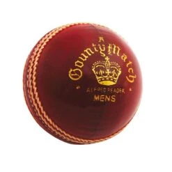 County Match A Leather Cricket Ball (Red)