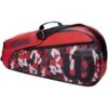Wilson Camo Red/Grey 3 Tennis Racket Bag