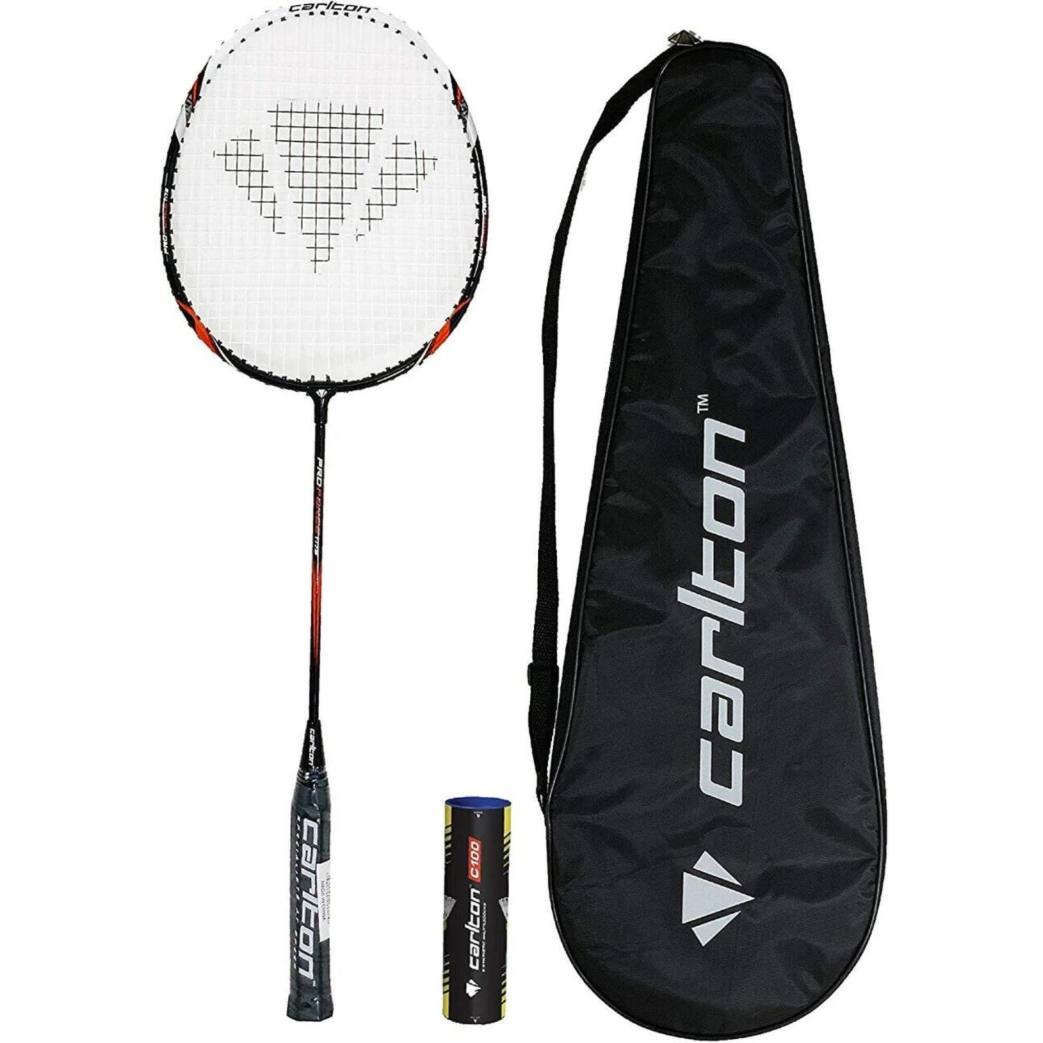 Carlton Pro Force Badminton Racket + 6 Shuttles