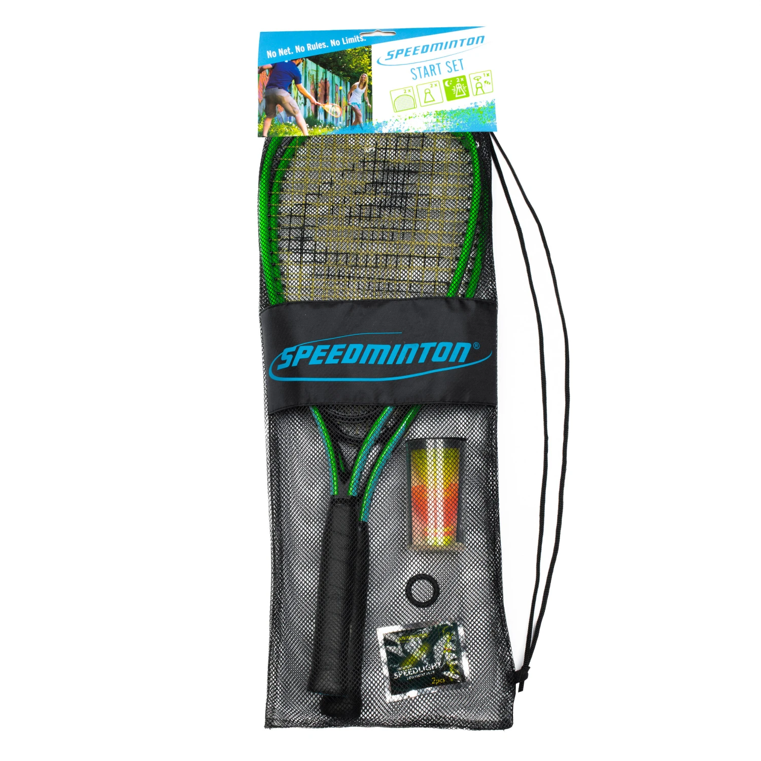 Set Or 2 Rackets And Shuttlecocks Speedminton Mesh Start Set - Image 2