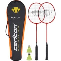 Carlton Match 2 Player Badminton Racket Set With Shuttles And Carry Bag